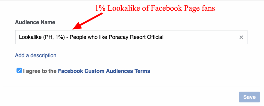 lookalike facebook page likes
