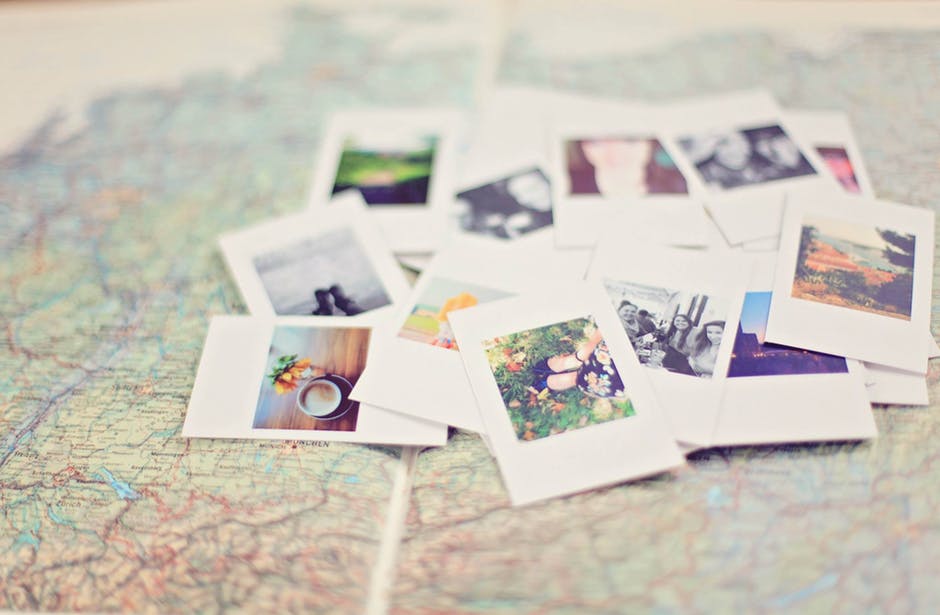 Polaroid Film and World Map