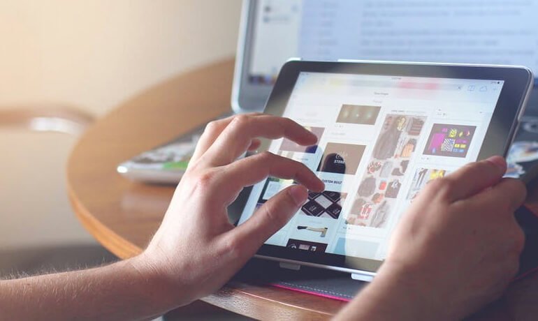 searching in iPad for product