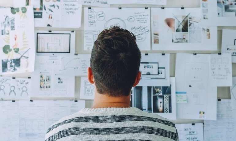 Creative works and a man