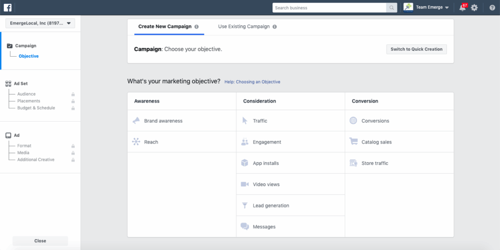 facebook ad placements
